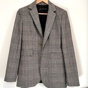 Zara Oversized Plaid Blazer